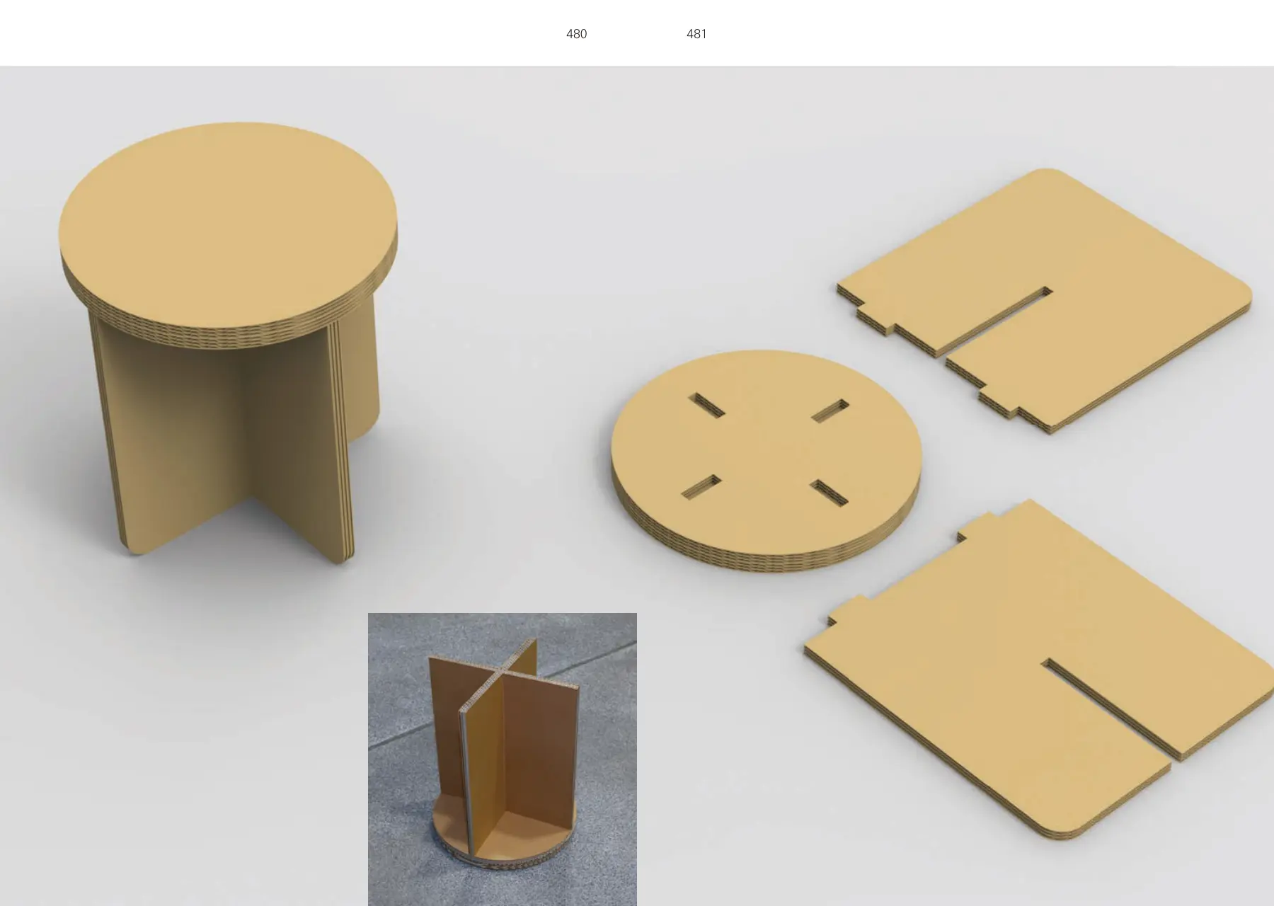 Reinforced Cardboard Shelter p.480–481